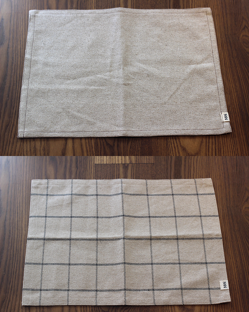 Linen table mat