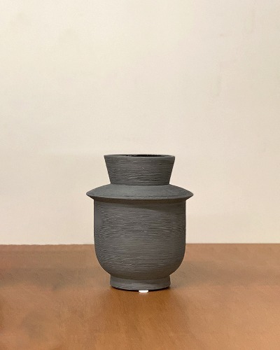 Ceramic scratch vase S
